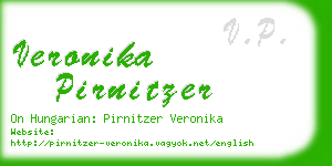 veronika pirnitzer business card